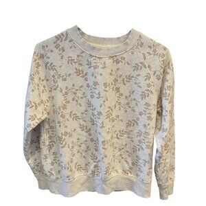 Old Navy Floral Print Sweatshirt, Size Small (read description)